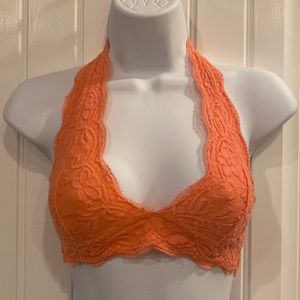 🔥5/$20🔥 ANEMONE SALMON/ PINK LACEY BRALETTE